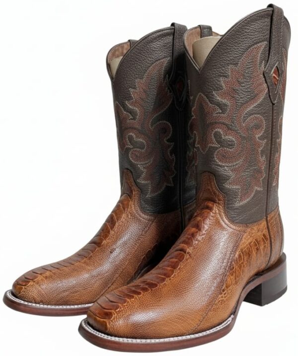 Bota Bulldog de Pata de Avestruz Brandy