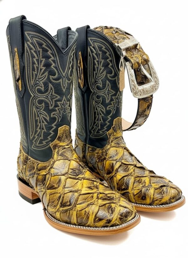 Bota Bulldog de Pirarucu Mantequilla Combo