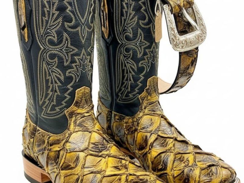 Bota Bulldog de Pirarucu Mantequilla Combo